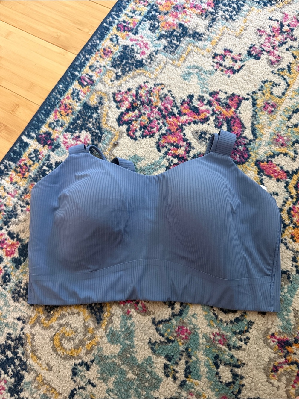 Lululemon Athletica Like a Cloud Bra D/DD- Ribbed Blue